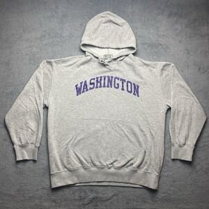 University Of Washington Hoodie Sweatshirt Men's Size XL Gray KnowWear Authentic